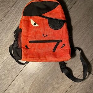 EUC Upcycled Red Pirate Backpack